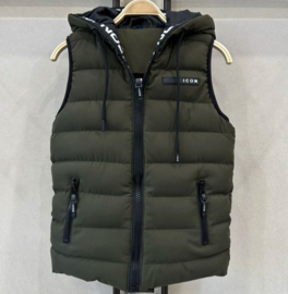 Stoere ICON army groene bodywarmer