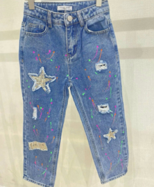 Gave star jeans met glitterx 