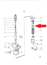 Volvo Penta MD1 MD2 MD3 MD5 MD11 MD17 2001 2002 2003 spring disc Volvo Penta 870023