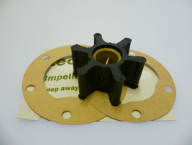 Volvo Penta axle 9.5mm Impeller with extra 6-hole gasket