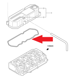 Sole Mini 44 Sole Mini 55 valve cover gasket 17321010