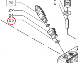 Koperen ring voorkamer Bukh DV10 en Bukh DV20 000D8497