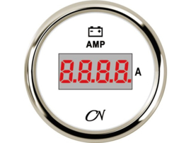 CN Amoeremeter wit / chroom digitaal