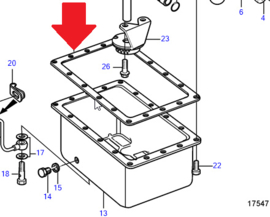 Volvo Penta MD2020 Volvo Penta D1-13 crankcase gasket 21849843