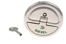 Quick Lock Tankdeckel Diesel mit Schlüssel gerades Modell 38mm