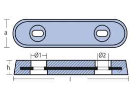 Technoseal anode type 25 aluminium