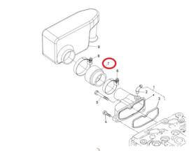 Hose filter housing Nanni N 970301611