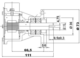 Volvo Penta AQD21 impellerpomp