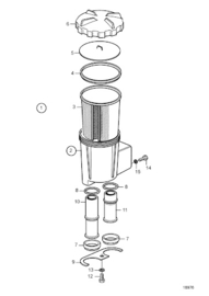 Volvo Penta wierfilter afdichting 858986