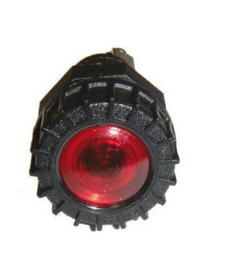 Controlelampje kunststof rood inbouw 18mm 12 volt
