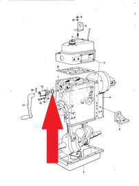 Volvo Penta MD6 MD7 manueller Öldichtungsstarter