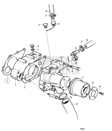 Volvo Penta 3580001 Wasserpumpendichtung