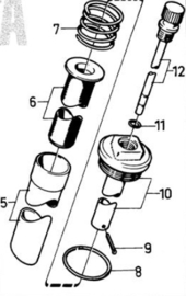 Volvo Penta MD1 MD2 MD3 MD6 MD7 MD11 MD17 2000 serie O-ring voor pijlstokhuis Volvo Penta 949659