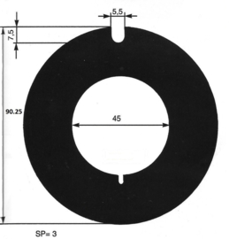 Wear plate Johnson F8B Johnson F9B Johnson 01-42423 Johnson 01-46538, Jabsco