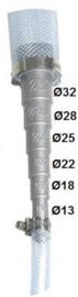 Universal plastic adapter from Ø13 mm to Ø38 mm