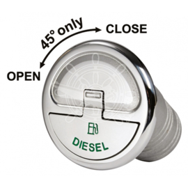 Quick Lock Deck Filler Cap Diesel Straight 38mm