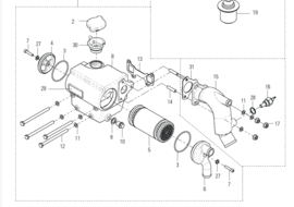 Craftsman CM2.16 exhaust manifold gasket AA.300.90101
