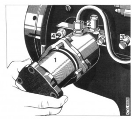 Mercedes OM636 oliefilter afdichting voor uitwasbaar oliefilter