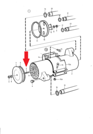 Volvo Penta MD2 MD3 MD11 MD17 2001 2002 2003 central shaft heat exchanger