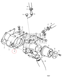 Volvo Penta 3580003 Wasserpumpendichtung