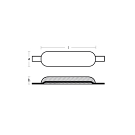 Magnesium anode with steel welding strip 0.43 kg
