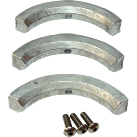 Volvo Penta saildrive magnesium anode voor 3-blads klapschroef  Volvo Pent 3858400