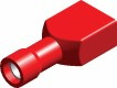 Kabelschoen rood vrouw volledig geisoleerd 6,3X0,8