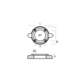 Yanmar SD20 SD25 SD30 SD31 SD40 SD 50 SD60 aluminium anode 196420-02652
