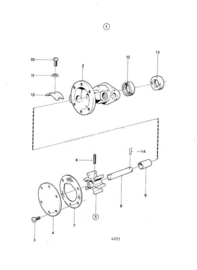 Volvo Penta MD6A Volvo Penta MD7A service set (impelleras 9,5mm)