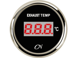 CN Digitale uitlaattemperatuurmenter zwart / chroom (pydrometer)