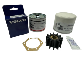 Volvo Penta MD21A service kit with oil filter Volvo Penta 3517857 with original Volvo Penta impeller
