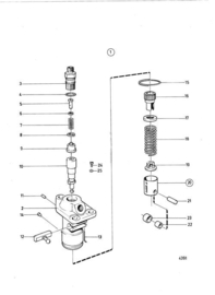 Volvo Penta MD1 MD2 MD3 MD5 MD11 MD17 2001 2002 2003 persklep Volvo Penta 870576