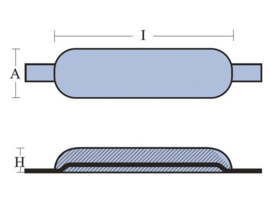 Tecnoseal Anoden Aluminium mit Aluminiumschweißband Typ 1 0,3 kg