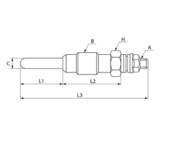 Mercedes OM615 Mercedes OM616 Mercedes OM617 Mercedes OM621 schnelle Glühkerze