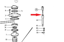 Saildrive 120S afdichting peilstok Volvo Penta 925054