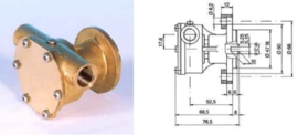 Impellerpumpe F4B-9 Johnson 10-35098-2 Jabsco 29470-2231 Volvo Penta 825916