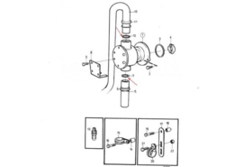Volvo Penta MD31 TMD31 TAMD31 AD31 Dichtung Kühlrohr Impellerpumpe 949658