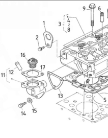 Nanni N3.21 thermostaat pakking N 970314251