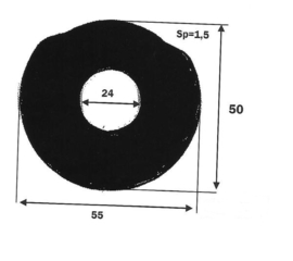 Slijtplaat Johnson F4B Johnson 01-46532 Yanmar 12670-42540