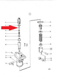 Volvo Penta MD1 MD2 MD3 MD5 MD11 MD17 2001 2002 2003 persklephouder Volvo Penta 243420