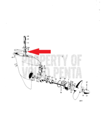 Volvo Penta bearing vertical shaft lower unit 18559 AQ80 100A 100B 100S 110S