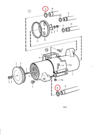 Dichtungs-O-Ring für Kupfer-Kühlwasserrohr des Wärmetauschers ist für die untenstehenden Motoren geeignet.
