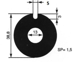 Wear plate Johnson F35 Johnson 01-45087 Jabsco 29306