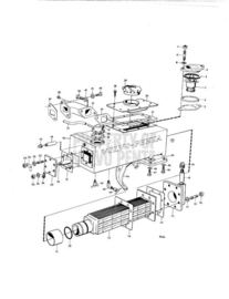 Volvo Penta MD21A AQD21A Wärmetauscher Dichtungssatz