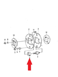 Volvo Penta Beschermkom rubber demper Volvo Penta 803748