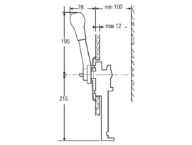 Teleflex-Morse lever 700SS side mounting for sailboats