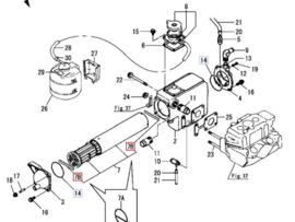 Yanmar Wärmetauscher Dichtung 128297-44490