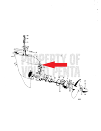 Volvo Penta bearing vertical shaft lower unit 806620 AQ80 100A 100B 100S 110S