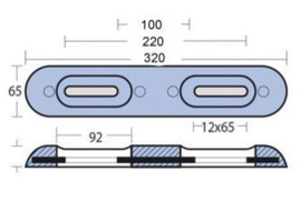 Fairline anode aluminium