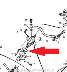 Volvo Penta 2001 2002 2003 o-ring brandstofpomp 978961